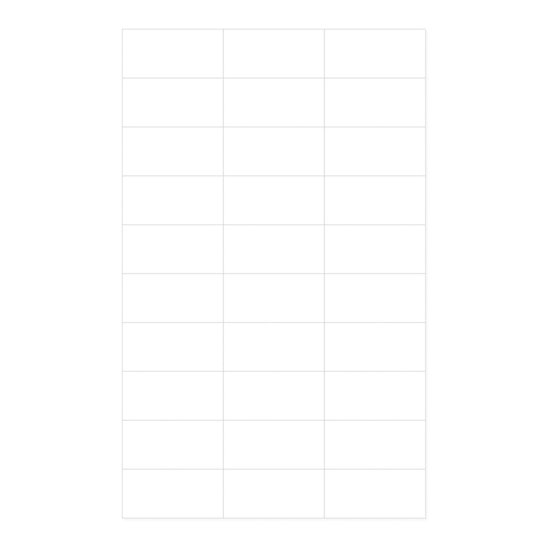 Blank Label pdc Laser Label White 1-1/2 X 2-27/32 Inch (1000/CS) 