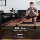 Exercise Resistance Band with Loops TheraBand CLX Consecutive Loops Red 4 Inch X 5 Foot Medium Resistance (Each)