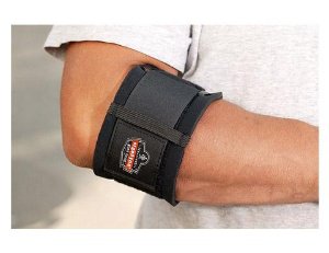 Ergodyne Elbow Support ProFlex 500 Medium (10 to 11 Inch) Strap with Hook and Loop Closure Tennis Elbow Elbow 10 to 11 Inch Length Black 