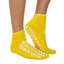 The Pillow Factory Division Care-Steps Double Tread High-Risk Slipper Socks, Medium, Yellow (4/CS)