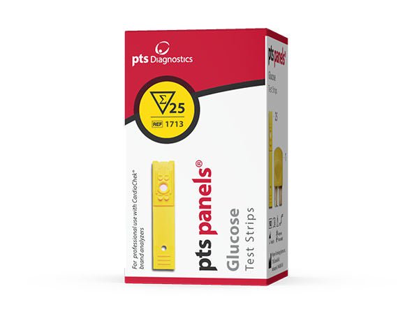 PTS Panel Blood Glucose Test Strips (Box of 25)