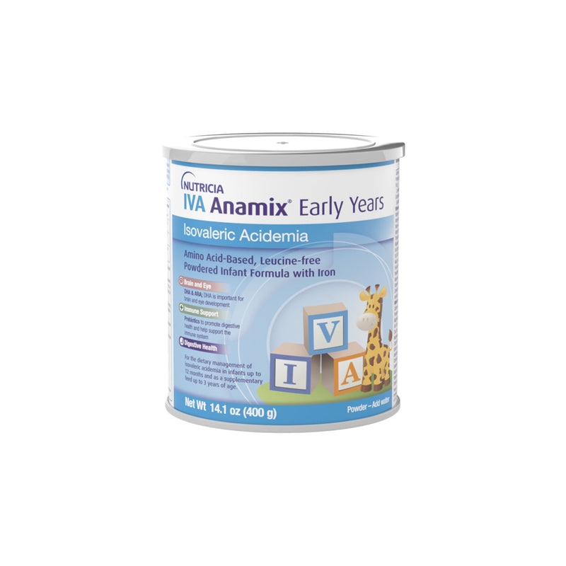 Infant Formula IVA Anamix Early Years Unflavored 14.1 oz. Can Powder Amino Acid / Iron Isovaleric Acidemia (Case of 6)