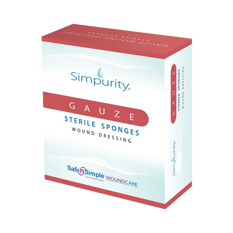 Simpurity Sterile Gauze Sponge, 6 x 6-3/4 Inch, 12-Ply (Case of 480)