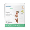 McKesson Baby Diaper, Size 4 for Toddlers weighing 22 – 31 lbs. (Case of 124)