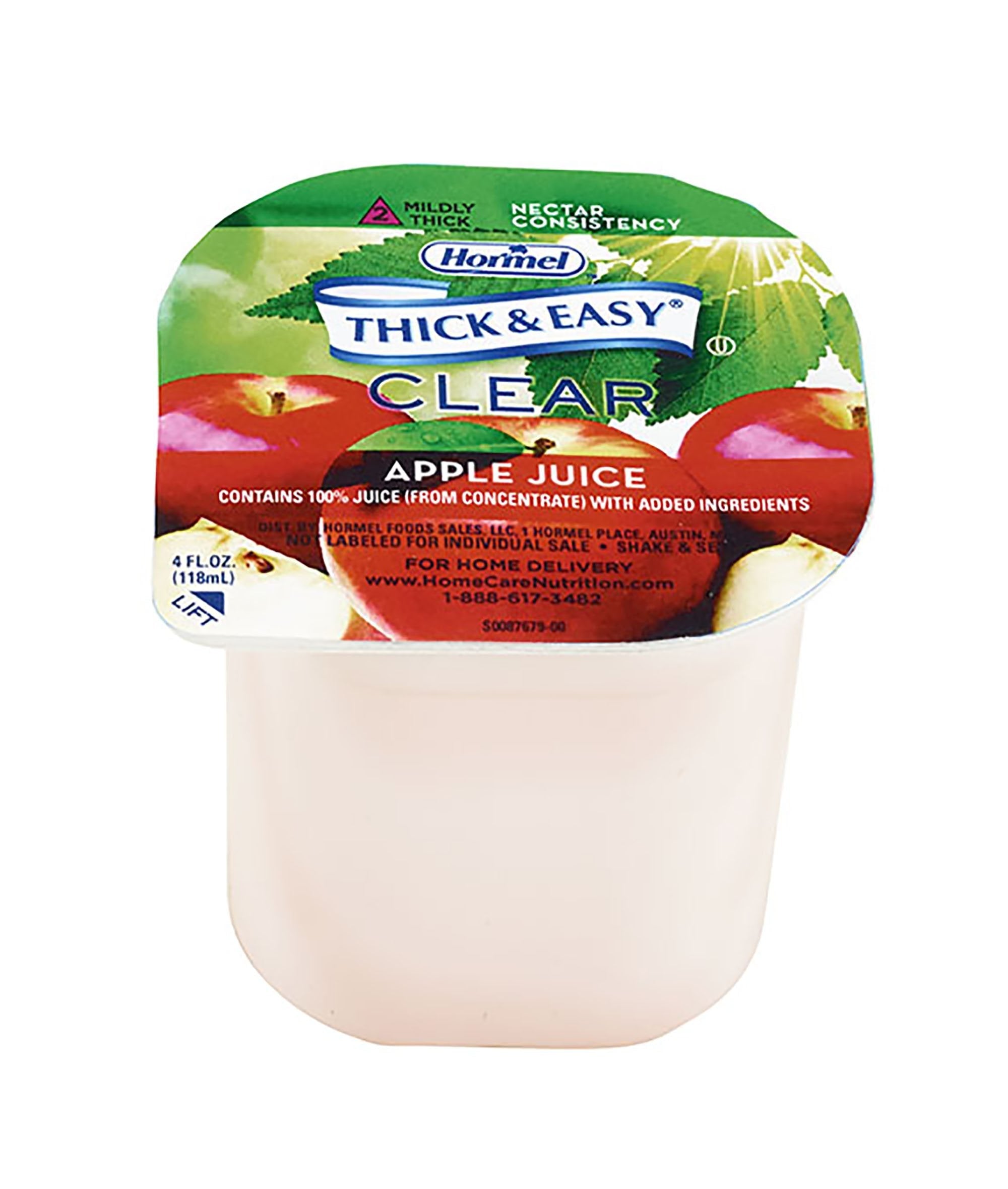 Lyons Magnus LLC Thick & Easy Clear Nectar Consistency Apple Thickened Beverage, 4-ounce Cup (24/CS) 