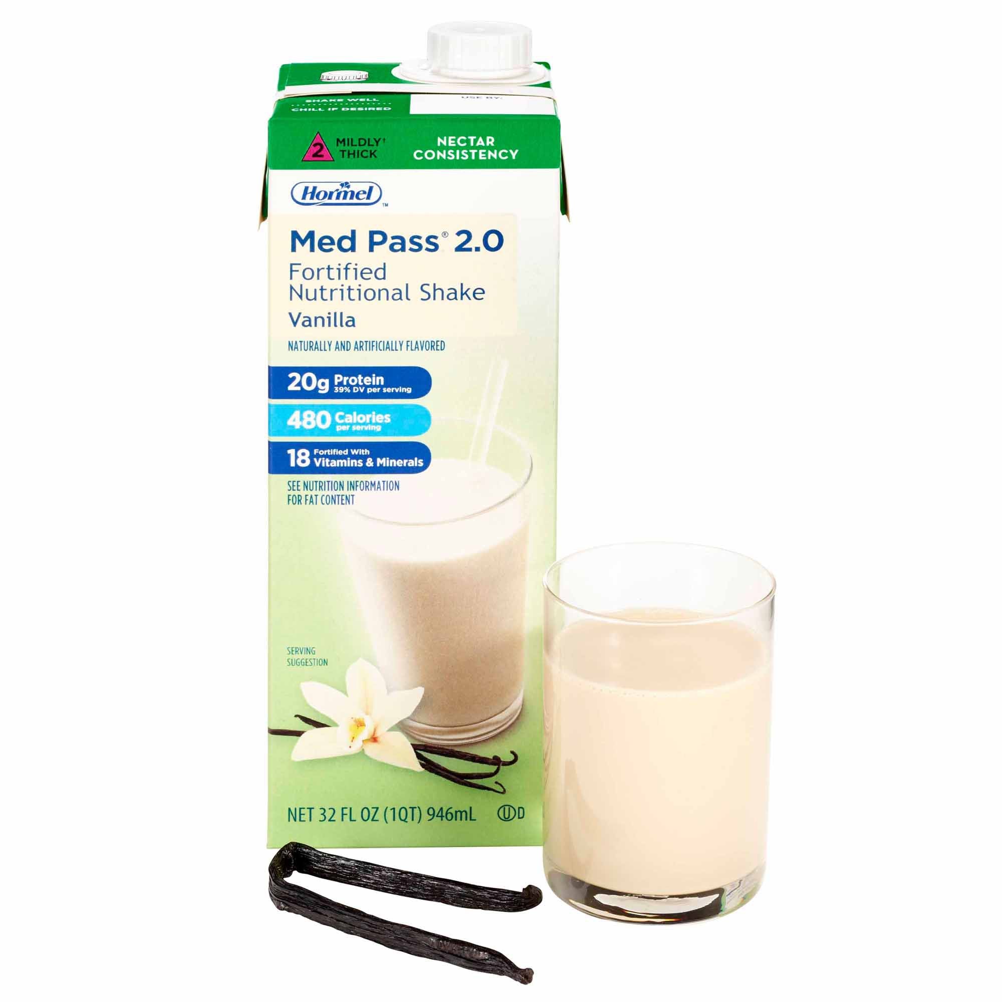 Lyons Magnus LLC Med Pass 2.0 Vanilla Fortified Nutritional Shake, 32-ounce Carton (12/CS) 