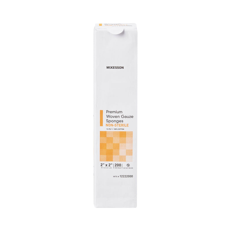 McKesson Gauze Sponge, 2 x 2 Inch, 12-Ply (200/PK)