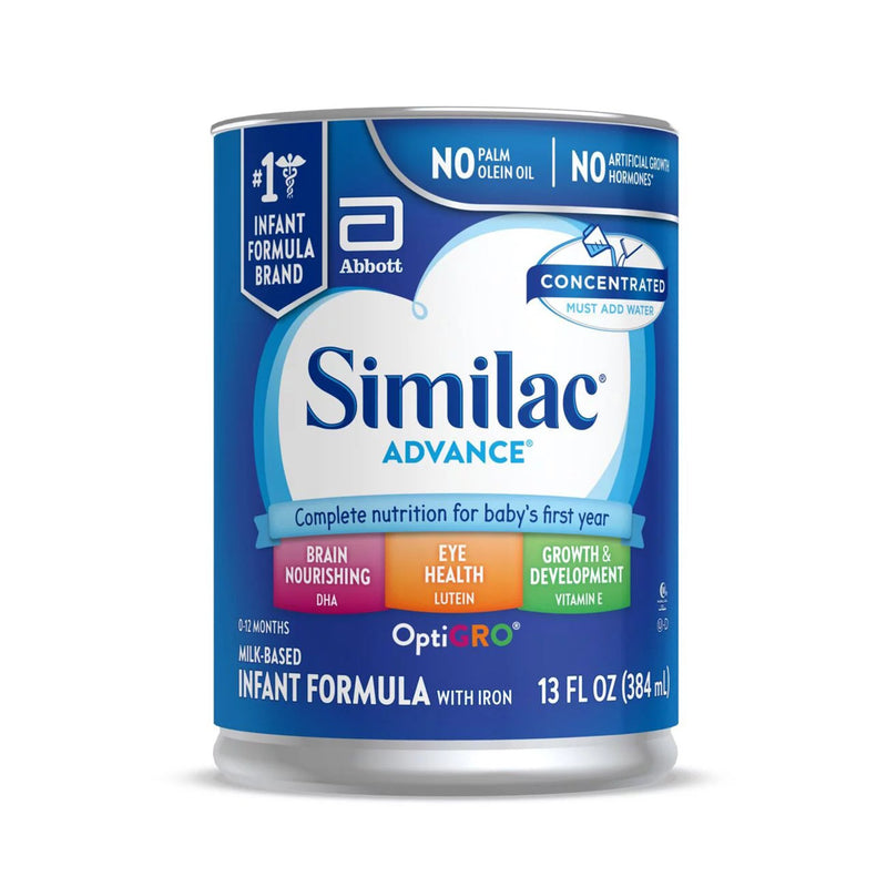 Similac Advance Liquid Concentrate Infant Formula, 13-ounce can (Case of 12)