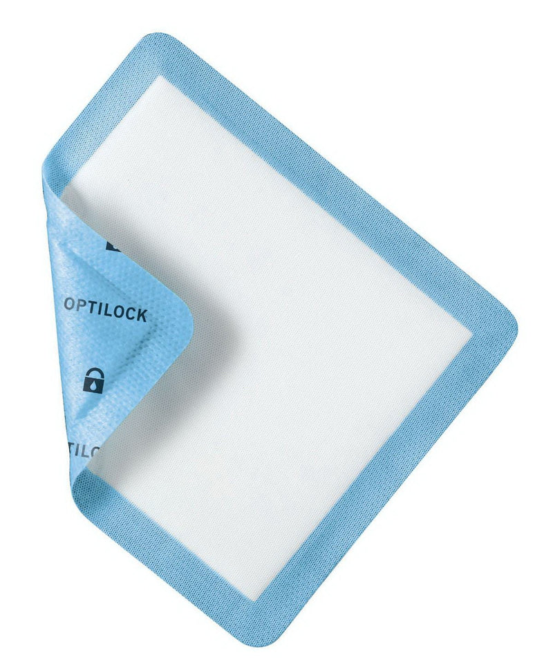Super Absorbent Dressing OptiLock Rectangle 8 X 12 Inch With Border Sterile (Case of 80)