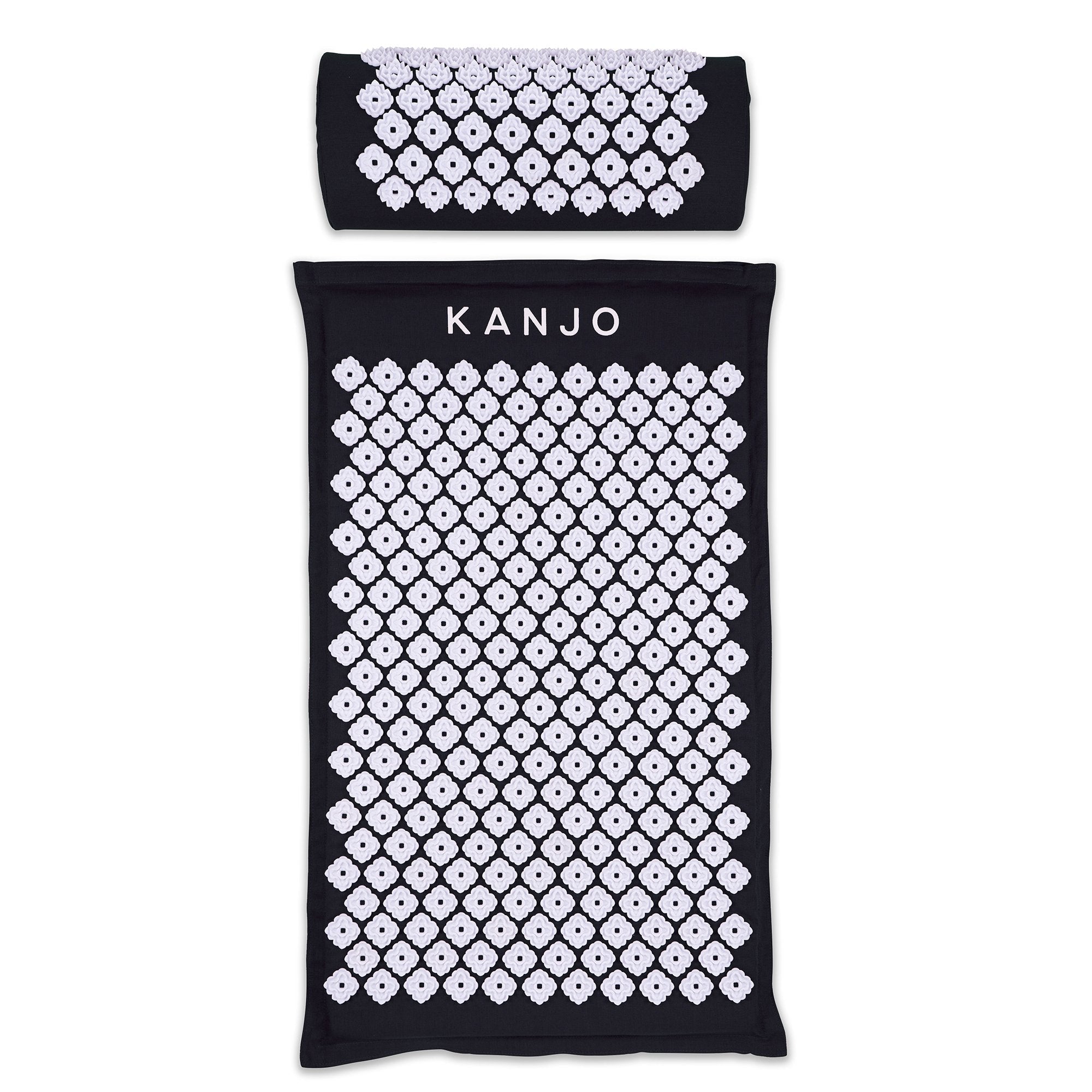 Acutens Inc Kanjo Memory Foam Acupressure Mat Set, Black (8/CS) 