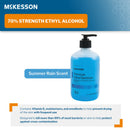 McKesson Premium Hand Sanitizer 70% Alcohol Gel, 18 oz Bottle, Summer Rain Scent (Case of 12)