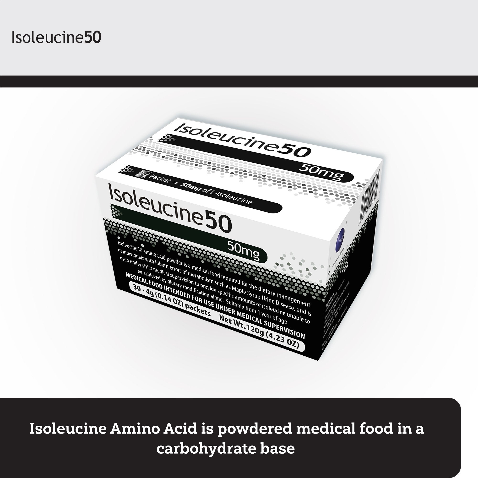 Vitaflo USA LLC Isoleucine50 Medical Food for use in the Dietary Management of MSUD (30/BX) 
