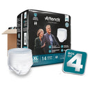Attends Premier Underwear, Heavy Absorbency, X-Large, 58 – 68 Inch Waist/Hip (Case of 56)