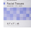 McKesson Facial Tissue, Bedside Box, White, Two-Ply (40/BX)