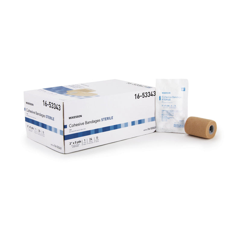McKesson Self-adherent Closure Cohesive Bandage, 3 Inch x 5 Yard (Case of 24)