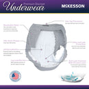 McKesson Premium Discreet Underwear for Women, Heavy Absorbency, Large (Case of 80)
