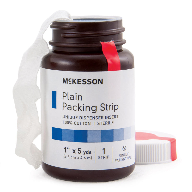 McKesson Nonimpregnated Wound Packing Strip, 1 Inch x 5 Yard (Case of 12)