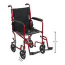 McKesson Transport Chair, 19-Inch Seat Width (Each)