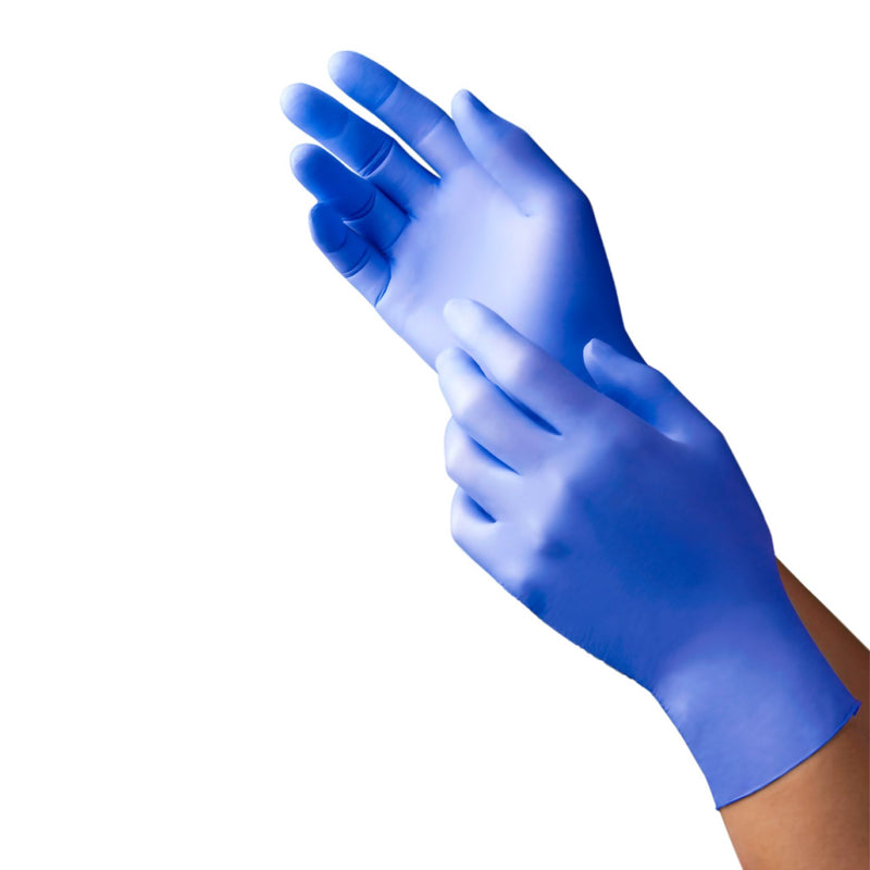 Exam Glove NEW AGE 9128 Series Small 250 per Box NonSterile Nitrile Standard Cuff Length Textured Fingertips Violet Blue Chemo Tested / Fentanyl Tested (Case of 2500)