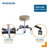 McKesson Round Pneumatic Exam Stool, Beige, without Backrest 