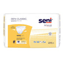 Seni Classic Incontinence Briefs for Men and Women, Moderate Absorbency, Medium (Case of 100) 