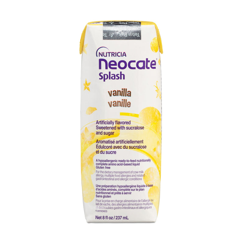 Nutricia Neocate Splash Liquid Dietary Management of Cow Milk Allergy, Vanilla (Case of 27)