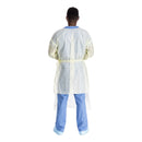 O&M Halyard Inc Protective Procedure Gown Halyard Basics 2X-Large Yellow NonSterile AAMI Level 2 Disposable (100/CS) 