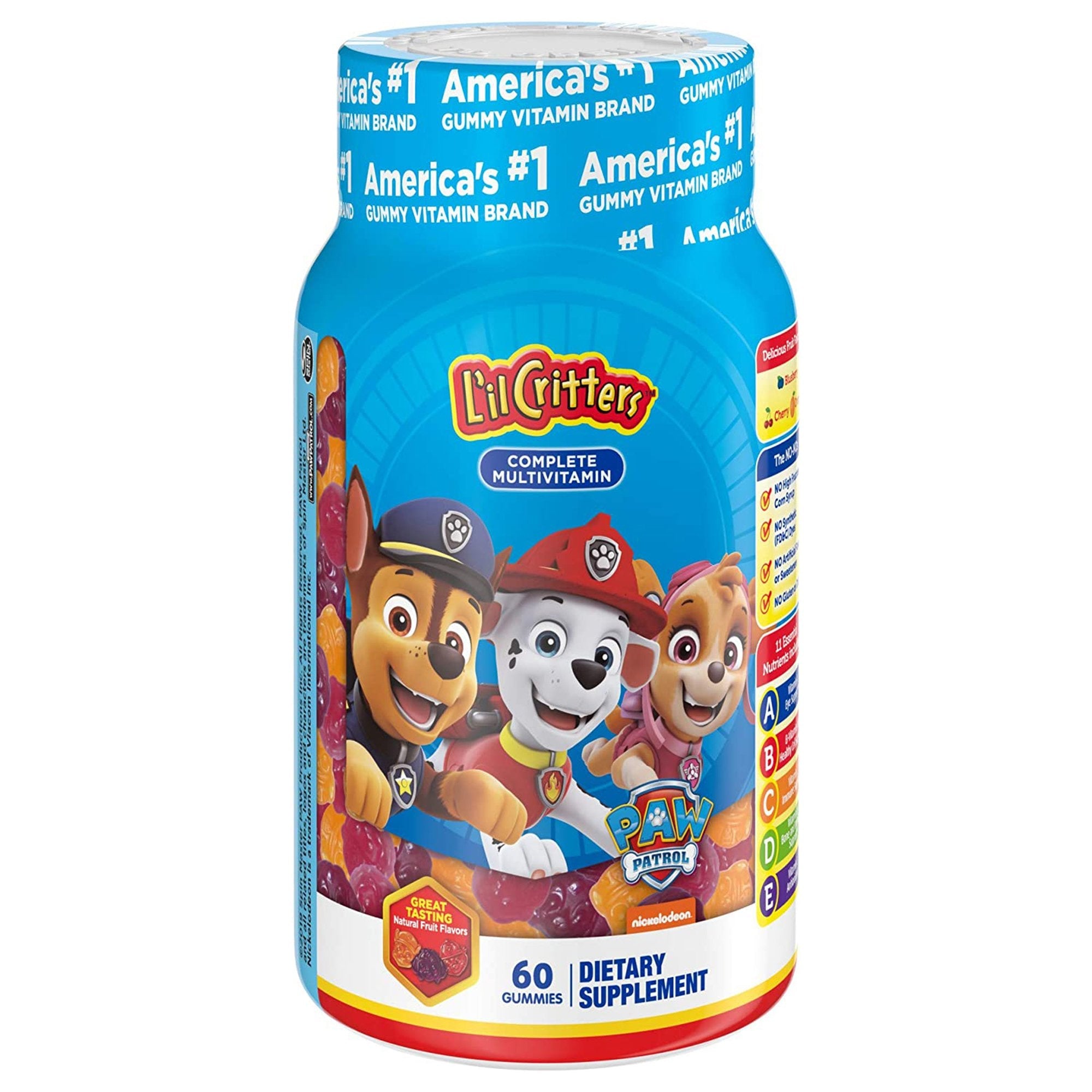 Church and Dwight L'il Critters Paw Patrol Dietary Supplement Gummies 