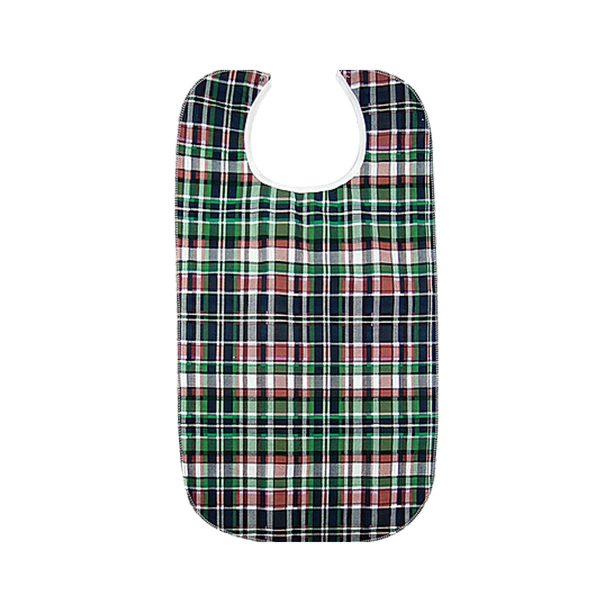 Beck's Classic Beck's Classic Quilted Adult Bib, Highland Blue Plaid, 18 x 34 Inch (60/CS) 
