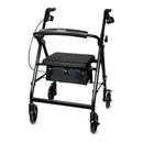 McKesson Brand McKesson Folding Aluminum Four-Wheel Rollator, Black 