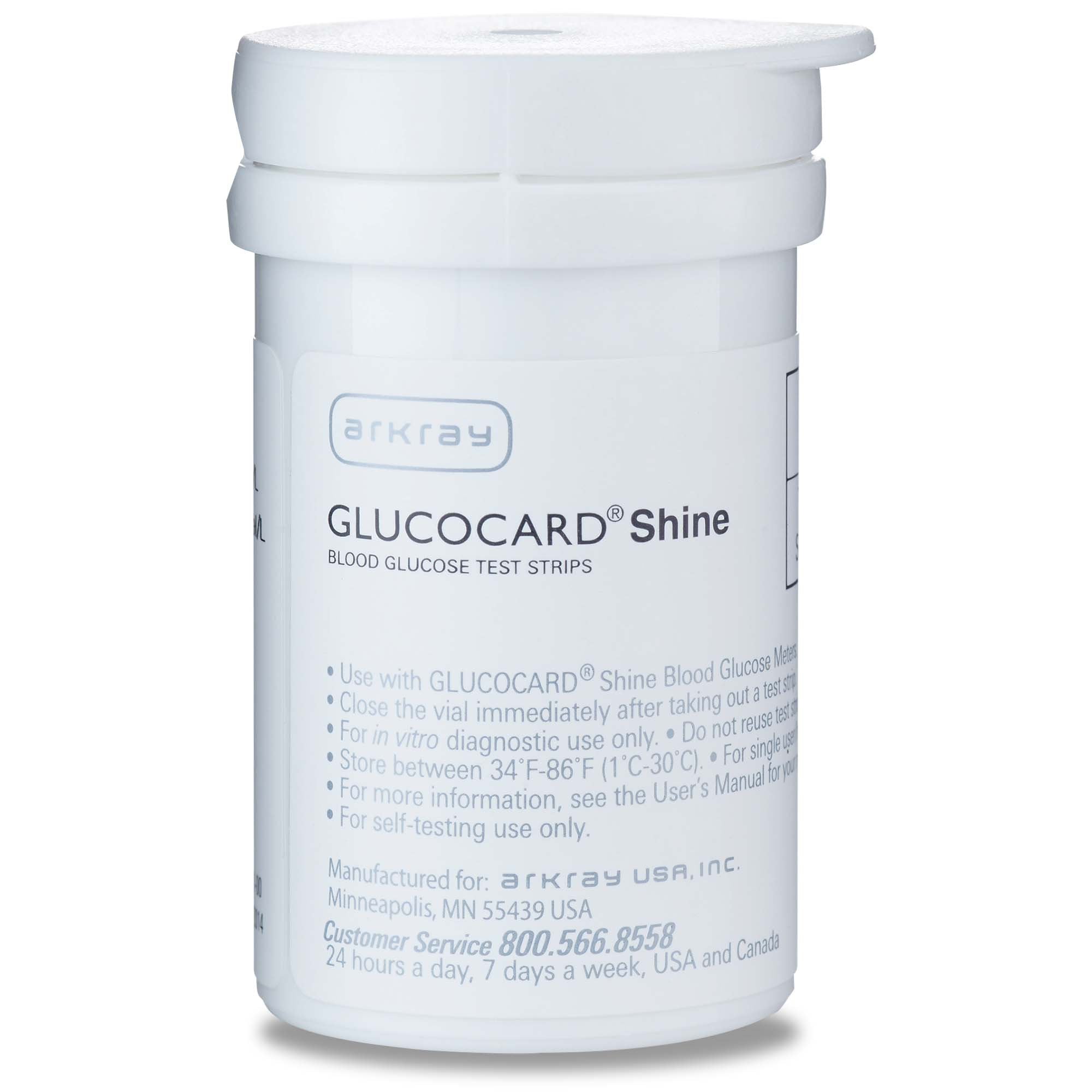 Arkray USA Glucocard Shine Blood Glucose Test Strip for use with Monitoring Meter (600/CS) 