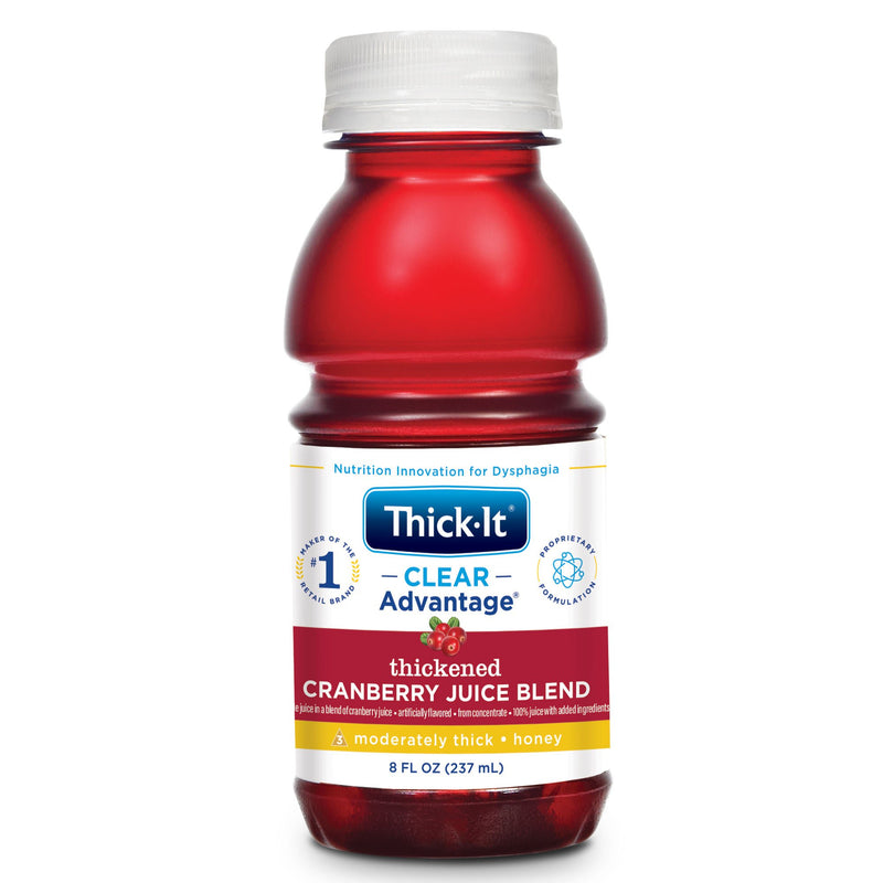 Thick-It Clear Advantage Honey Consistency Cranberry Thickened Beverage (Case of 24)