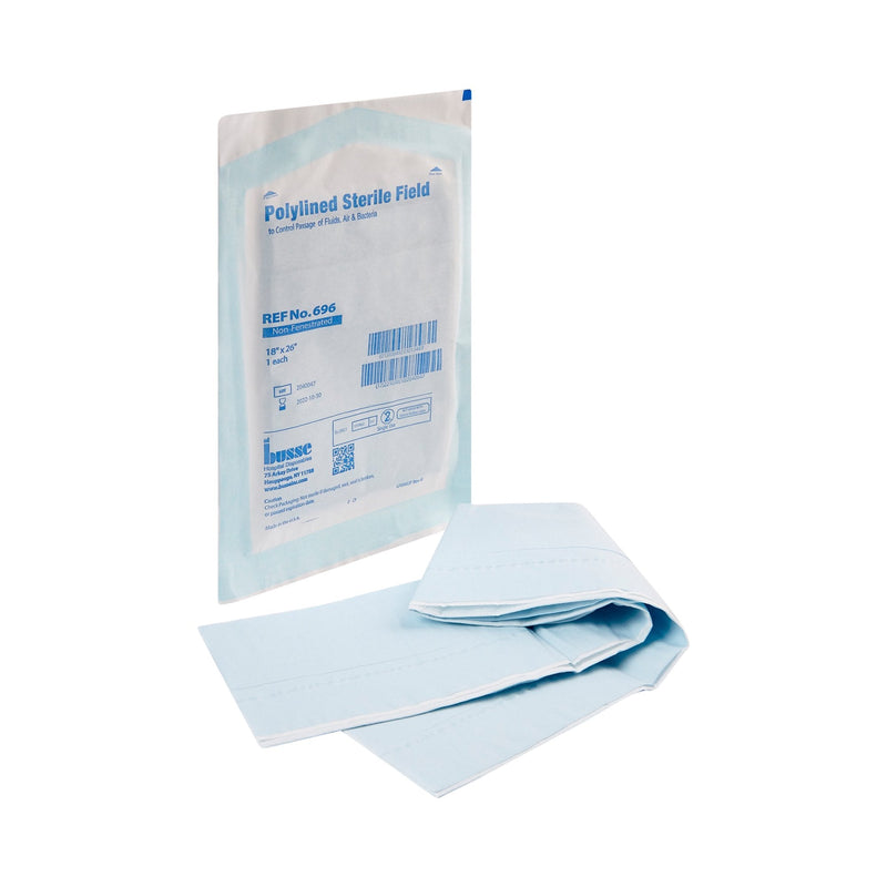 Busse Hospital Disposables Busse Hospital Sterile Field General Purpose Drape, 18 x 26 Inch (300/CS) 