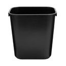 Deskside Wastepaper Basket, 3.25 Gallon Capacity, Black (Each)