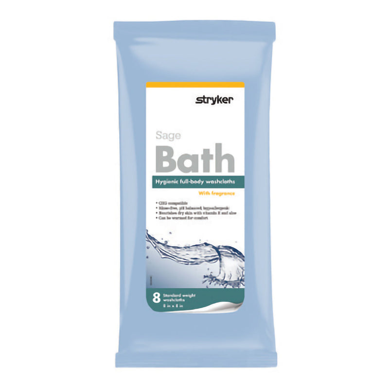 Sage Comfort Bath Rinse-Free Bath Wipe, Scented (Case of 320)