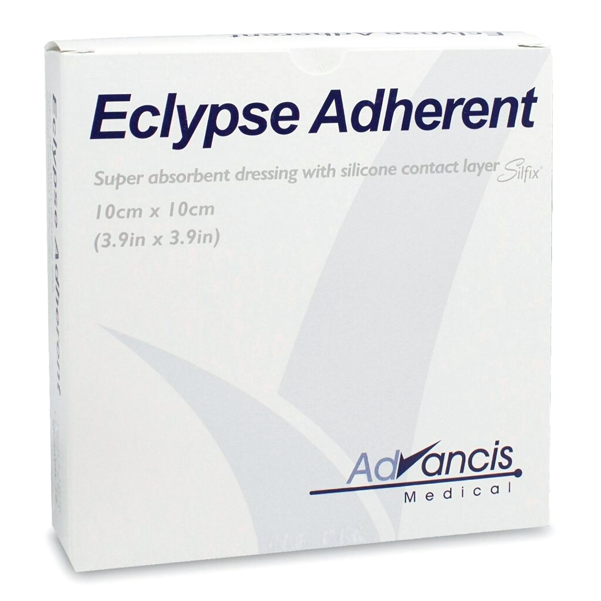 Mediusa Eclypse Adherent Super Absorbent Wound Dressing, 4 x 4 Inch (10/BX) 