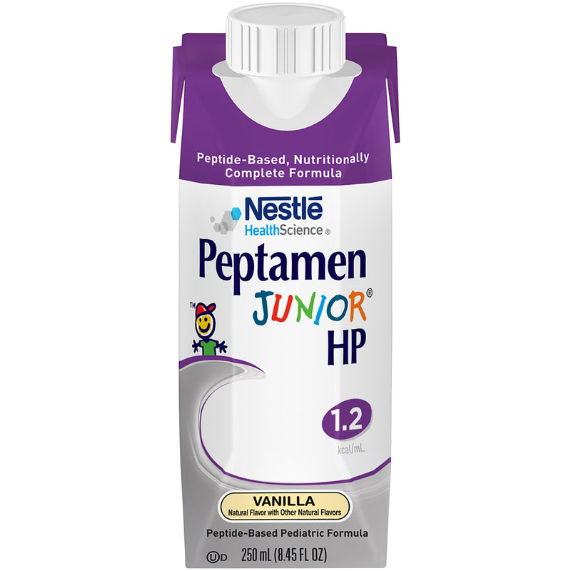 Peptamen Junior HP Peptide-Based Pediatric Formula, Vanilla, 8.45-ounce carton (Case of 24)