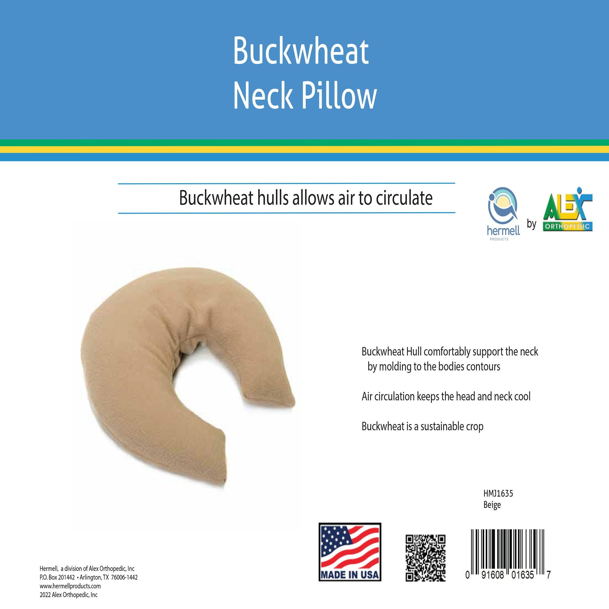 Alex Ortho Hermell Products Cervical Pillow 