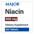 Major Vitamin B-3 Dietary Supplement (Bottle of 100)