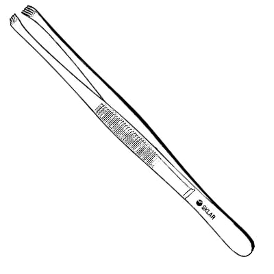 Sklar Stone Tissue Forceps 4 x 5 Teeth, Extra Heavy 6" - 19-2160