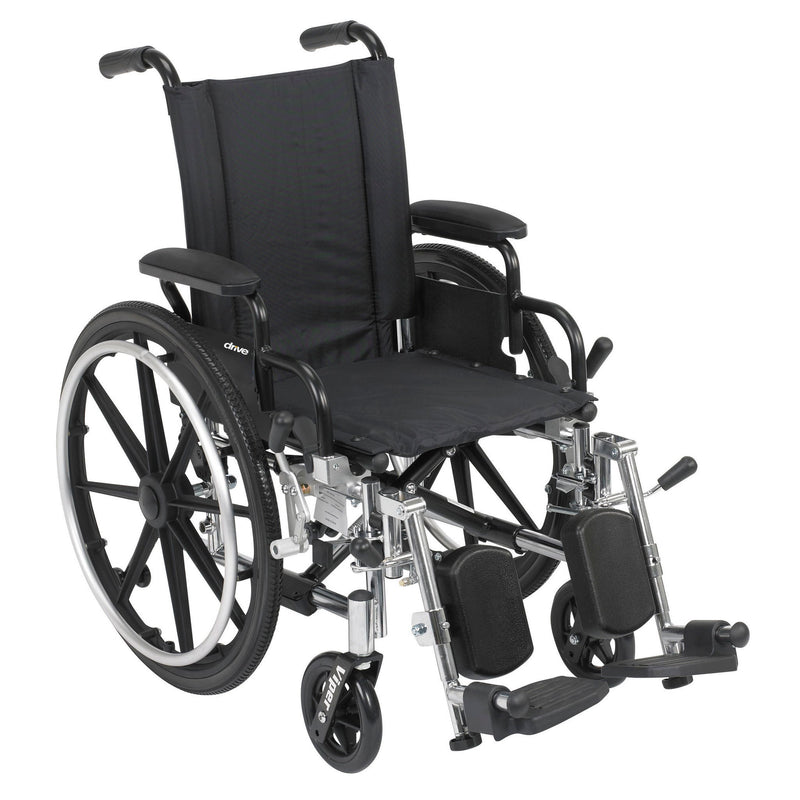 drive Viper Lightweight Wheelchair, 14-Inch Seat Width (Case)