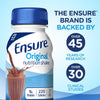 Ensure Original Nutrition Shake, Chocolate, 8-ounce bottle (24/CS)