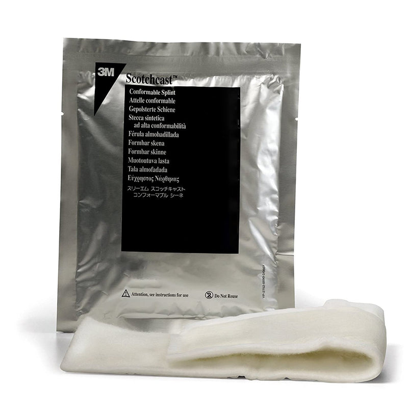 Solventum Corporation 3M Scotchcast Quick Step Double Sided Felt Padded Precut Splint, 2 x 10 Inch (10/CS) 