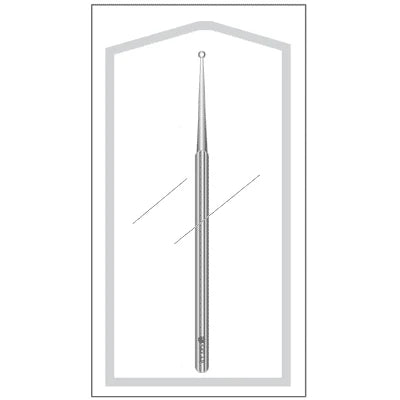 Sklar Sterile Disposable Ear Curette Sterile - 5-3/4", Straight, Pediatric Ring Tip, Disposable, CS 50 - 96-1022 