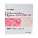McKesson Acrylic Adhesive with Border Foam Dressing, 6 x 6 Inch (Case of 100)