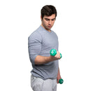 CanDo Vinyl Coated Dumbbell, Green, 3 lbs. (Each)