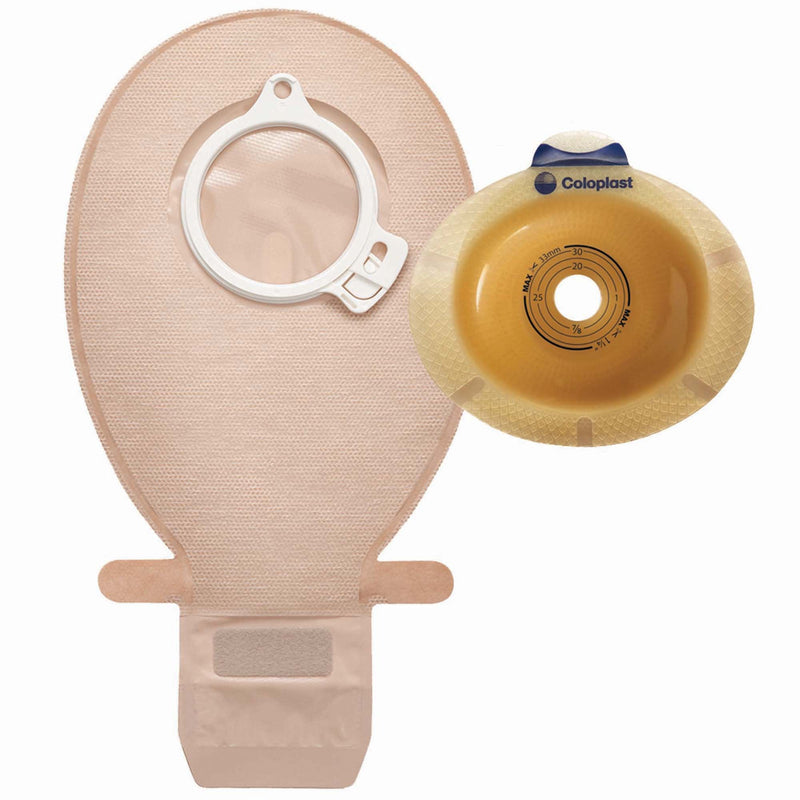 SenSura 2-Piece Transparent Ostomy Pouch, 10 – 55mm Stomas, Blue Match (5/BX) 
