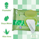 McKesson Brand McKesson Flushable* Wet Wipes XL - Scented, 96 Wet Wipes per Pack (576/CS)
