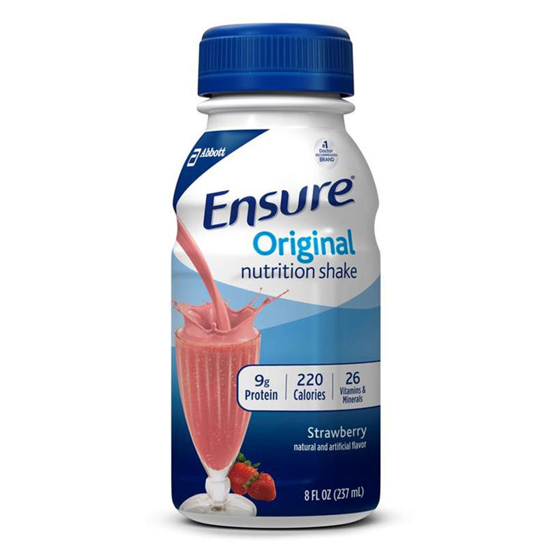 Ensure Original Nutrition Shake, Strawberry, 8-ounce bottle (Case of 16)