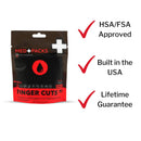 Med Packs First Aid Kit for Finger Cuts – Emergency Supplies in Portable Pouch 